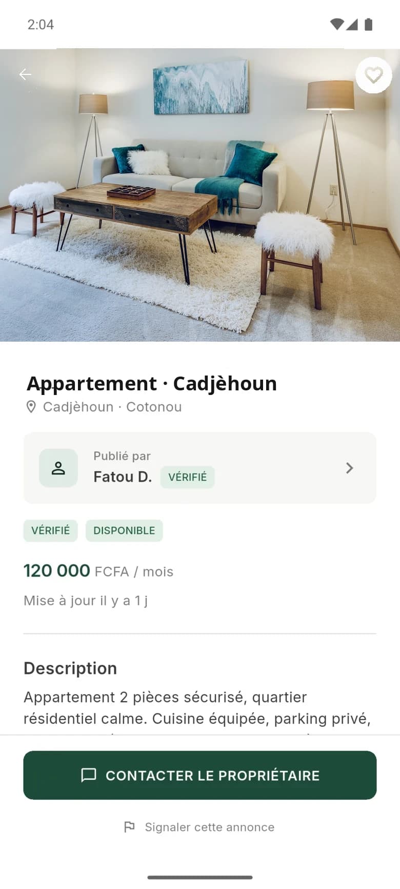 Fiche annonce logement dans MÍTƆN